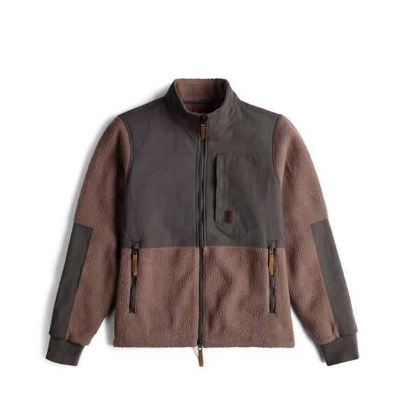 Topo Desing Subalpine Fleece Jacket Peppercorn / Charcoal Women's M New